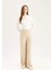 Relax Fit Triko Pantolon Geniş Bol Paça Basic Düz Beli Lastikli E2940AX24WN 11