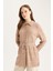 Regular Fit Ayarlanabilen Bağcıklı Bürümcük Uzun Kollu Gömlek Tunik E1946AX25SM 10