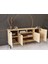 Lunaris Konsol 180 cm %100 Mdf Lake Ahşap Ayaklı 4