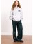 Coool Oversize Geniş Kalıp Kapüşonlu Baskılı Kalın Sweatshirt E1530AX24WN 11