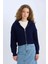 Regular Fit Kapüşonlu Fermuarlı Triko Hırka E2269AXNS 7
