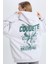 Coool Oversize Geniş Kalıp Kapüşonlu Baskılı Kalın Sweatshirt E1530AX24WN 13
