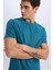 %100 Pamuk New Regular Fit Bisiklet Yaka Basic Düz Kısa Kollu Tişört V7699AZ25SP 10