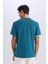 %100 Pamuk New Regular Fit Bisiklet Yaka Basic Düz Kısa Kollu Tişört V7699AZ25SP 12