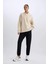 Fit Standart Fit Uzun İnce Jogger Eşofman Altı Cepli Beli Paçası Lastikli E3546AX24WN 11
