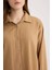 Regular Fit Basic Düz Uzun Kollu Gömlek Tunik E1628AX25SP 19