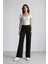 Wide Leg Kumaş Pantolon Normal Bel Geniş Cepli Pensli Bol Paça E2470AX24WN 9