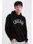 Regular Fit Kapüşonlu Baskılı Sweatshirt E3208AX24WN 6