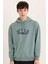 Boxy Fit Kapüşonlu Baskılı Sweatshirt 7