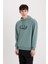 Boxy Fit Kapüşonlu Baskılı Sweatshirt 9