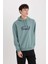 Boxy Fit Kapüşonlu Baskılı Sweatshirt 10