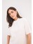 Relax Fit Bisiklet Yaka Basic Düz Kısa Kollu Nakışlı Tesettür Tişört Tunik E1948AX25SP 13