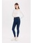 Jegging Yüksek Bel Bilek Boy Dar Paça Basic Düz Jean Pantolon B7498AX25SP 10