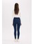 Jegging Yüksek Bel Bilek Boy Dar Paça Basic Düz Jean Pantolon B7498AX25SP 14