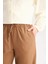 Wide Leg Geniş Paça Beli Lastikli Bağcıklı Basic Düz Palazzo Pantolon C5628AX25SP 9