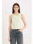 Slim Fit Dar Kesim Halter Yaka Fitilli Kaşkorse Atlet A8859AX25SP 10