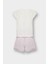 Kız Bebek Pijama Takımı Kısa Kollu Penye Üst Beli Lastikli Şort E1548A525HS 10