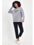 Kadın Bisiklet Yaka Rahat Kalıp 3 Iplik Kalın Tokyo Baskılı Sweatshirt SPR24SWK30 2