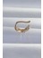 Pirinç Gold Renk Zirkon Taş Kaplama Earcuff Küpe - Lisinya 2