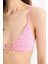 Regular Fit Nakışlı Brode Üçgen Bikini Üstü-Fall in Love B6894AX25SM 14