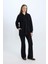 Wide Leg Geniş Paça Beli Lastikli Uzun Boy Pantolon E4387AX24WN 6