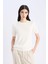 Regular Fit Bisiklet Yaka Basic Düz Triko Kısa Kollu Kazak D3306AX25SM 10