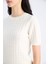 Regular Fit Bisiklet Yaka Basic Düz Triko Kısa Kollu Kazak D3306AX25SM 11