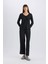 Pijama Takımı Softshell Uzun Kollu Üst Beli Lastikli Uzun Alt-Fall in Love D8453AX25SP 9