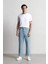 %100 Pamuk 90's Slim Fit Dar Kalıp Yüksek Bel Dar Paça Jean Pantolon D6685AX25SP 9