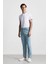 %100 Pamuk 90's Slim Fit Dar Kalıp Yüksek Bel Dar Paça Jean Pantolon D6685AX25SP 10