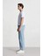 %100 Pamuk 90's Slim Fit Dar Kalıp Yüksek Bel Dar Paça Jean Pantolon D6685AX25SP 12