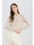 Slim Fit Dar Kesim Bisiklet Yaka Düğmeli Triko Hırka E4613AX25SP 8