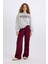 Loose Fit Bisiklet Yaka Baskılı Kalın Sweatshirt E3387AXNS 8