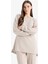 Regular Fit Bisiklet Yaka Basic Düz Siyah Sweatshirt Tunik D4598AX25SP 9