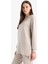 Regular Fit Bisiklet Yaka Basic Düz Siyah Sweatshirt Tunik D4598AX25SP 10