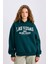 Regular Fit Kapüşonlu Baskılı Kalın Sweatshirt E3331AXNS 10