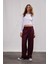 Wide Leg Klasik Kumaş Pantolon Geniş Bol Paça Çift Cepli Yüksek Bel Standart Boy Basic Düz D4360AX25SP 9