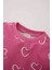 Kız Bebek 2'li Takım Bisiklet Yaka Sweatshirt Beli Lastikli İspanyol Paça Alt D8350A525SP 10