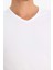 Slim Fit Dar Kesim V Yaka Basic Düz Üst L4884AZ25SP 11