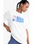 Fit NBA Wordmark Oversize Geniş Kalıp Bisiklet Yaka Baskılı Kısa Kollu Tişört T5506AZ25SM 11