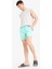Regular Fit Kısa Boy Cepli File Astarlı Beli Bağcıklı Düz Hafif Kumaş Deniz Şortu E5133AXNS 13
