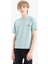 Erkek Çocuk Bisiklet Yaka Baskılı Kısa Kollu Tişört E5079A825SM 15