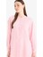 Relax Fit Basic Düz Simli Kumaş Uzun Kollu Tesettür Gömlek Tunik D9759AX25HS 6