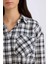 Oversize Geniş Kalıp Kareli Uzun Kollu Gömlek 17