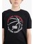 Erkek Çocuk NBA Wordmark Bisiklet Yaka Kısa Kollu Tişört E4835A825SM 11
