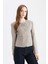 Bisiklet Yaka Kareli Blazer Ceket E5231AX24CW 11