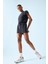 Fit Standart Fit Bisiklet Yaka Basic Düz Cepli Modal Kısa Tulum E2935AX25SM 10