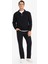 Relax Fit Dik Yaka Fermuarlı Basic Düz Kalın Sweatshirt E5332AX24WN 8