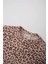 Kız Bebek Bisiklet Yaka Fitilli Kaşkorse Leopar Desenli Uzun Kollu Tişört E5094A525SP 7