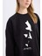Oversize Geniş Kalıp Bisiklet Yaka Atatürk Baskılı Sweatshirt E5445AX24WN 10